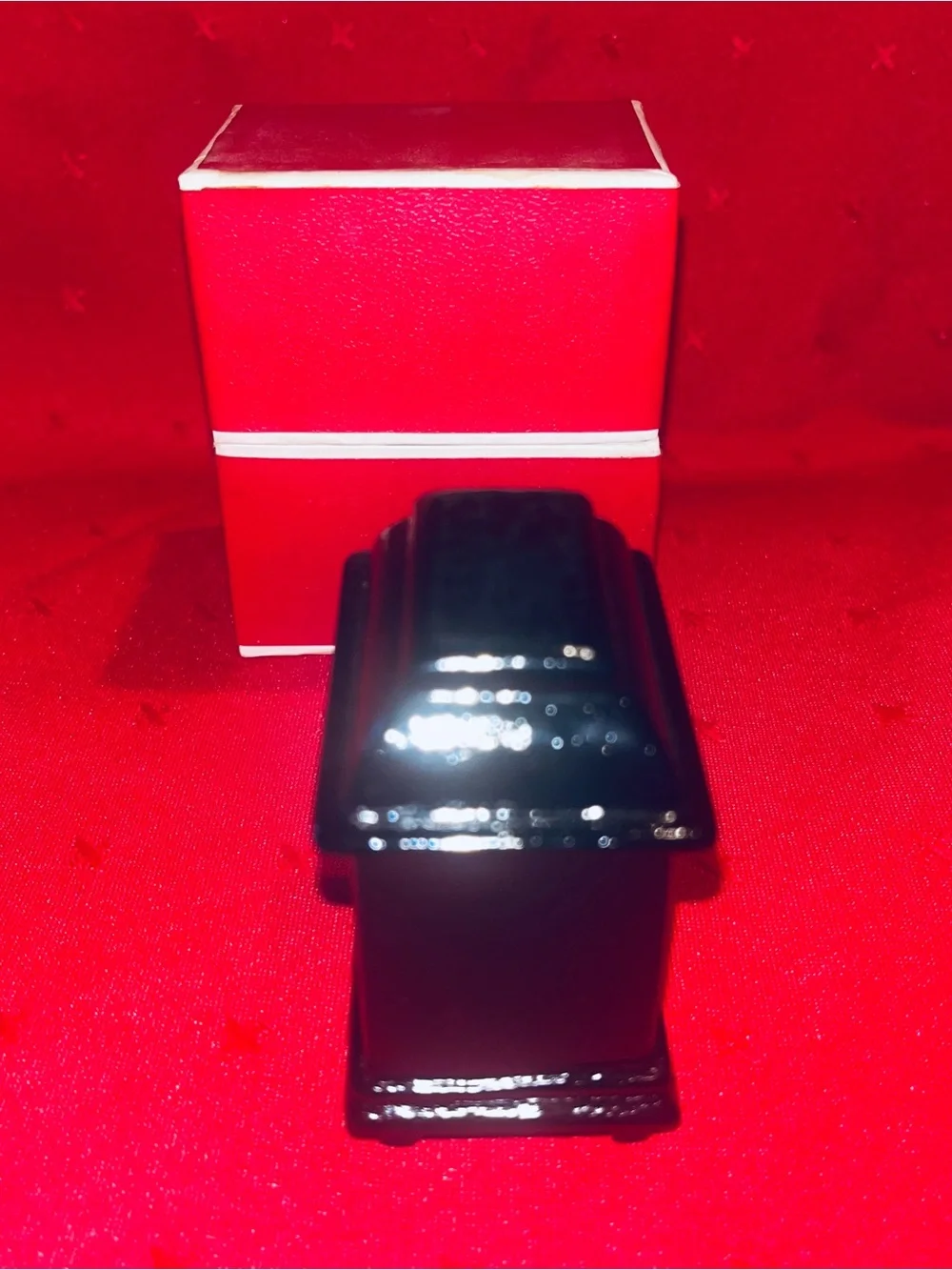 Vintage Black Lacquer Trinket Box